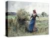 Peasant and Hay-Julien Dupre-Stretched Canvas