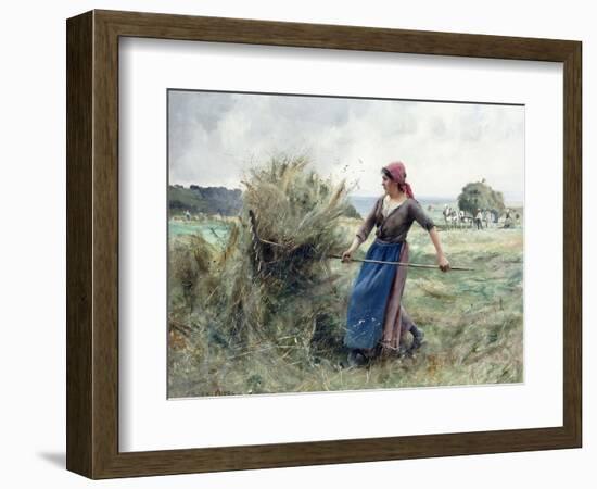 Peasant and Hay-Julien Dupre-Framed Giclee Print