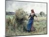 Peasant and Hay-Julien Dupre-Mounted Giclee Print