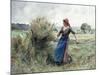 Peasant and Hay-Julien Dupre-Mounted Giclee Print