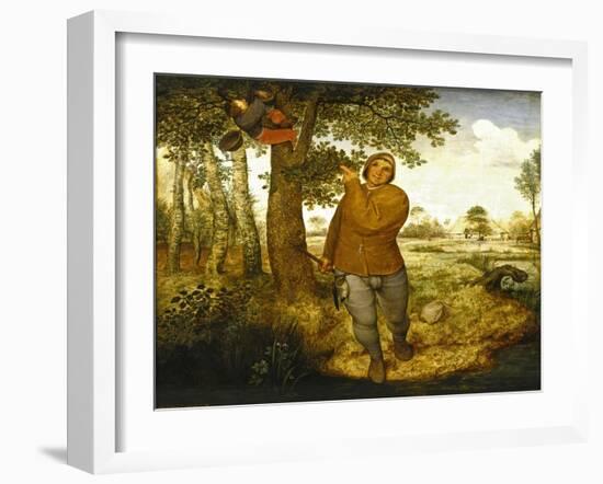 Peasant and the Nest Robber-Pieter Bruegel the Elder-Framed Art Print