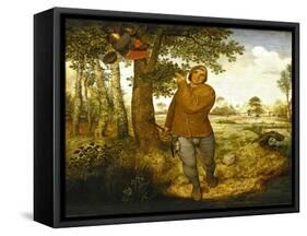 Peasant and the Nest Robber-Pieter Bruegel the Elder-Framed Stretched Canvas