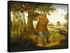 Peasant and the Nest Robber-Pieter Bruegel the Elder-Framed Stretched Canvas