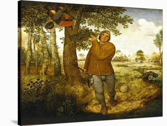 Peasant and the Nest Robber-Pieter Bruegel the Elder-Stretched Canvas