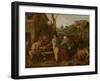 Peasant Brawl-Adriaen Brouwer-Framed Art Print