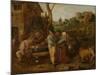 Peasant Brawl-Adriaen Brouwer-Mounted Art Print