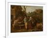 Peasant Brawl-Adriaen Brouwer-Framed Art Print