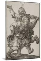 Peasant Couple Dancing, 1514-Albrecht Dürer-Mounted Giclee Print