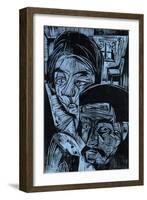 Peasant Couple in the Cottage, 1919-Ernst Ludwig Kirchner-Framed Giclee Print