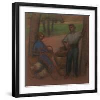 Peasant Couple with Apple-Trees-Julio González-Framed Giclee Print