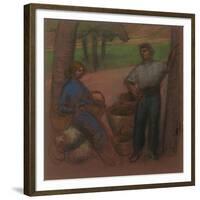 Peasant Couple with Apple-Trees-Julio González-Framed Giclee Print