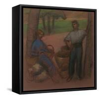 Peasant Couple with Apple-Trees-Julio González-Framed Stretched Canvas