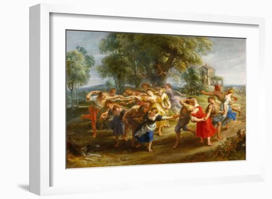 Peasant Dance, 1630-1635-Peter Paul Rubens-Framed Giclee Print