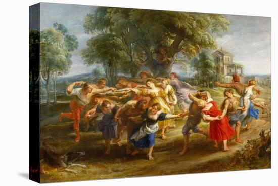 Peasant Dance, 1630-1635-Peter Paul Rubens-Stretched Canvas