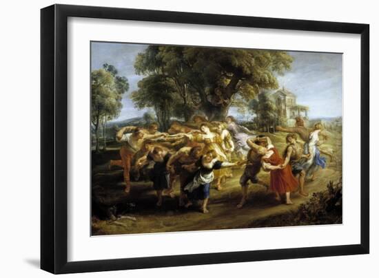 Peasant Dance, 1630-1635-Peter Paul Rubens-Framed Giclee Print