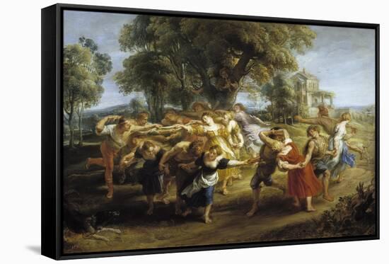 Peasant Dance, 1630-1635-Peter Paul Rubens-Framed Stretched Canvas