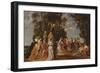 Peasant Dance (Oil on Panel)-Jan Wildens-Framed Giclee Print