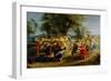 Peasant Dance-Peter Paul Rubens-Framed Giclee Print