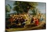 Peasant Dance-Peter Paul Rubens-Mounted Giclee Print