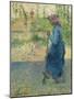 Peasant Digging; Paysanne Bechant, 1882-Camille Pissarro-Mounted Giclee Print