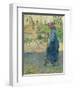 Peasant Digging; Paysanne Bechant, 1882-Camille Pissarro-Framed Giclee Print