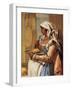 Peasant Family at Table-Giandomenico Tiepolo-Framed Giclee Print