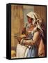 Peasant Family at Table-Giandomenico Tiepolo-Framed Stretched Canvas