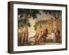 Peasant Family at Table-Giandomenico Tiepolo-Framed Giclee Print