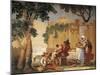 Peasant Family at Table-Giandomenico Tiepolo-Mounted Giclee Print