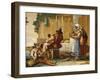 Peasant Family at Table-Giandomenico Tiepolo-Framed Giclee Print