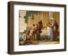 Peasant Family at Table-Giandomenico Tiepolo-Framed Giclee Print