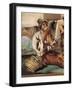 Peasant Family at Table-Giandomenico Tiepolo-Framed Giclee Print