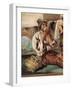 Peasant Family at Table-Giandomenico Tiepolo-Framed Giclee Print