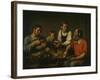 Peasant Family before Dinner, 1824-Fyodor Grigoryevich Solntsev-Framed Giclee Print