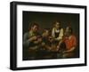 Peasant Family before Dinner, 1824-Fyodor Grigoryevich Solntsev-Framed Giclee Print