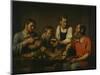 Peasant Family before Dinner, 1824-Fyodor Grigoryevich Solntsev-Mounted Giclee Print