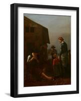 Peasant Family with Man Removing Fleas from Himself, 1656-60-Michael Sweerts-Framed Giclee Print