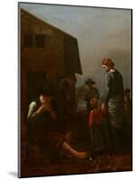 Peasant Family with Man Removing Fleas from Himself, 1656-60-Michael Sweerts-Mounted Giclee Print