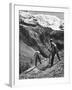 Peasant Farmers Haymaking at the Glacier Foot, Switzerland, 1936-F Hutzli-Framed Giclee Print