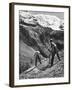 Peasant Farmers Haymaking at the Glacier Foot, Switzerland, 1936-F Hutzli-Framed Giclee Print