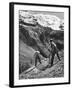 Peasant Farmers Haymaking at the Glacier Foot, Switzerland, 1936-F Hutzli-Framed Giclee Print