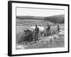 Peasant Farmers Working in Wheat Fields-null-Framed Photographic Print