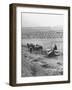 Peasant Farmers Working in Wheat Fields-null-Framed Photographic Print