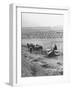 Peasant Farmers Working in Wheat Fields-null-Framed Photographic Print