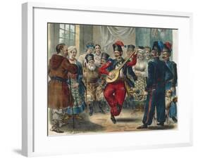 Peasant Festival, Ukraine, 1841, Russia 19th Century-null-Framed Giclee Print