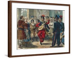 Peasant Festival, Ukraine, 1841, Russia 19th Century-null-Framed Giclee Print