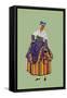 Peasant from Thiers Carries a Jug-Elizabeth Whitney Moffat-Framed Stretched Canvas