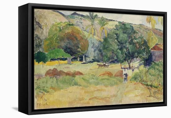 Peasant Garden (Landscape on Tahiti), 1892-Paul Gauguin-Framed Stretched Canvas