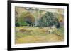 Peasant Garden (Landscape on Tahiti), 1892-Paul Gauguin-Framed Giclee Print