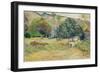 Peasant Garden (Landscape on Tahiti), 1892-Paul Gauguin-Framed Giclee Print